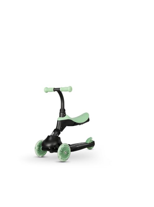 QPLAY futóbicikli / roller Sema Evo LED fényekkel Jade Green, kor 1 - 6 év, 50 kg-ig