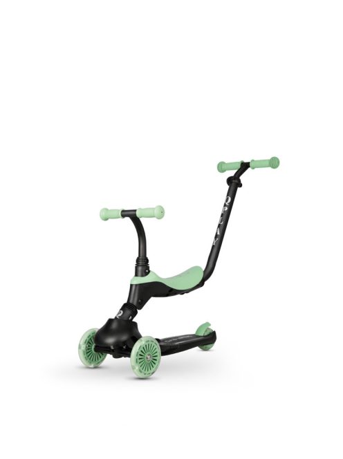 QPLAY futóbicikli / roller Sema Evo LED fényekkel Jade Green, kor 1 - 6 év, 50 kg-ig