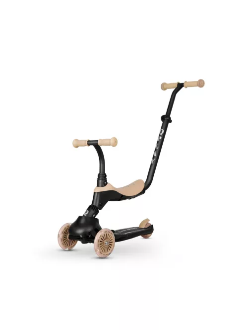 QPLAY Futóbicikli/roller Sema Evo LED fényekkel 1 - 6 év 50 kg-ig - Khaki