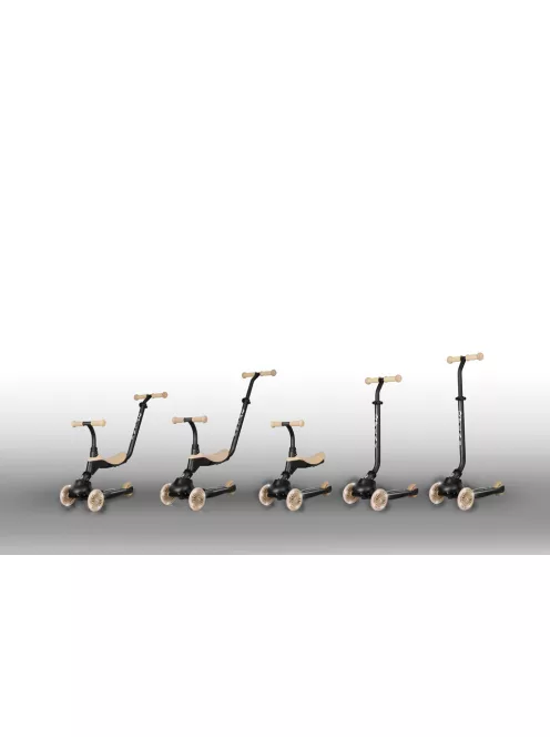 QPLAY Futóbicikli/roller Sema Evo LED fényekkel 1 - 6 év 50 kg-ig - Khaki