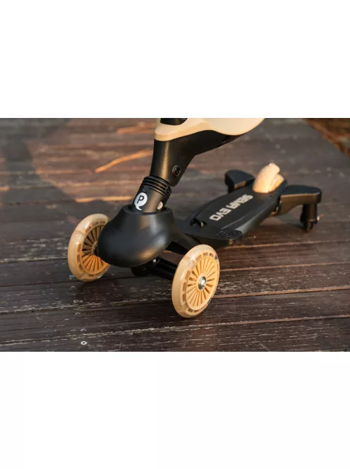 QPLAY Futóbicikli/roller Sema Evo LED fényekkel 1 - 6 év 50 kg-ig - Khaki