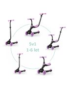 QPLAY futóbicikli/roller Sema Evo LED fényekkel Violet, kor 1 - 6 év, 50 kg-ig