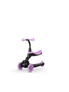 QPLAY futóbicikli/roller Sema Evo LED fényekkel Violet, kor 1 - 6 év, 50 kg-ig