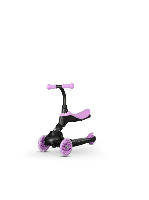 QPLAY futóbicikli/roller Sema Evo LED fényekkel Violet, kor 1 - 6 év, 50 kg-ig