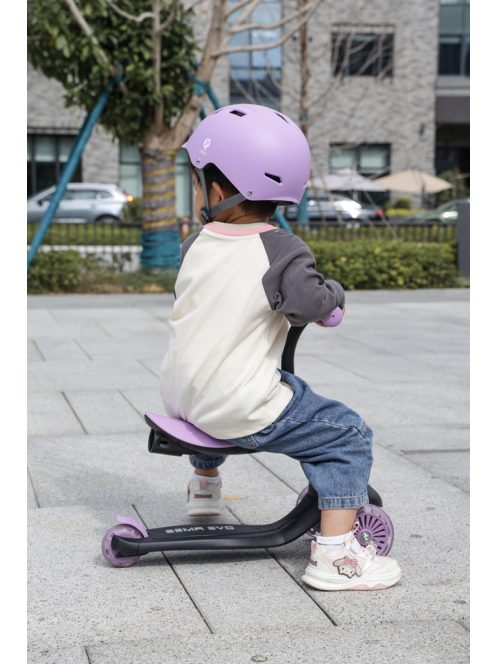 QPLAY futóbicikli/roller Sema Evo LED fényekkel Violet, kor 1 - 6 év, 50 kg-ig