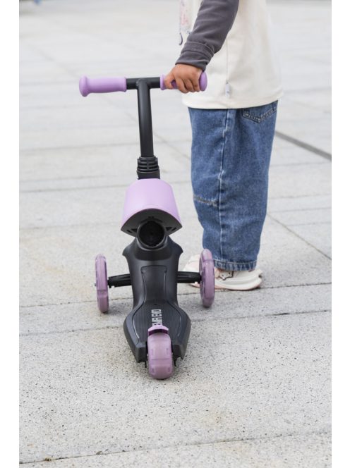 QPLAY futóbicikli/roller Sema Evo LED fényekkel Violet, kor 1 - 6 év, 50 kg-ig