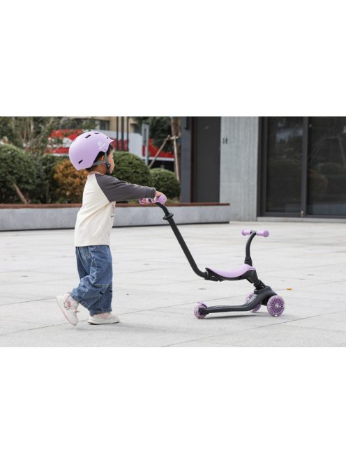 QPLAY futóbicikli/roller Sema Evo LED fényekkel Violet, kor 1 - 6 év, 50 kg-ig