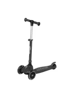 QPlay Sparkling gyerek roller LED világító kerekekkel - Black