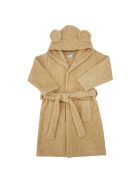 EKO Köntös pamutból kapucnival és fülekkel Beige méret S 80-86