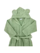EKO Köntös pamutból kapucnival és fülekkel méret 80-86 - Olive green