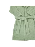 EKO Köntös pamutból kapucnival és fülekkel méret 80-86 - Olive green