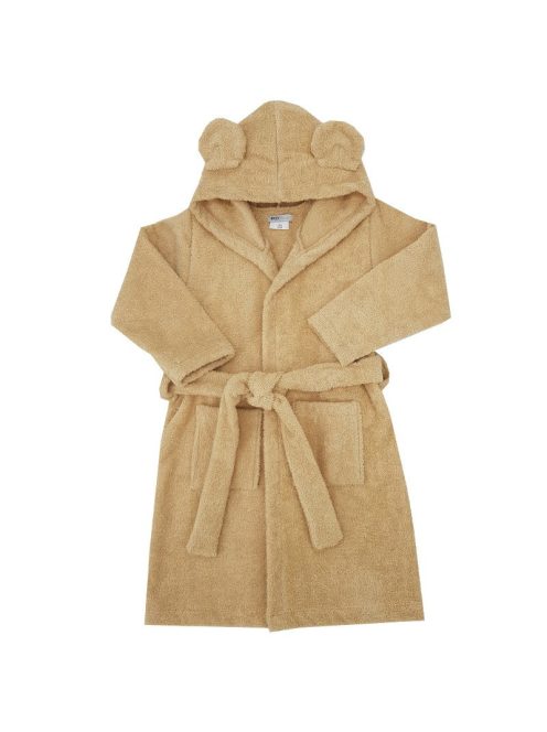 EKO Köntös pamutból kapucnival és fülekkel Beige méret S 92-98