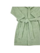 EKO Köntös pamutból kapucnival és fülekkel méret 92-98 - Olive green