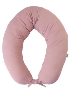   BABYMATEX Moon szoptatós párna muszlin 260 cm - vintage rózsaszín 