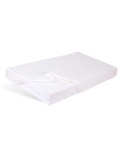 BABYMATEX Gumis vízálló lepedő Bamboo 60x120 cm - fehér