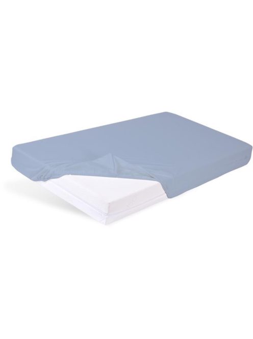 BABYMATEX Vízhatlan lepedő gumírozással Bamboo 60x120 cm - világoskék