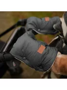 PETITE&MARS Téli szett Jibot 3in1 bundazsák + kézmelegítő kesztyű babakocsira Jasie Charcoal Grey