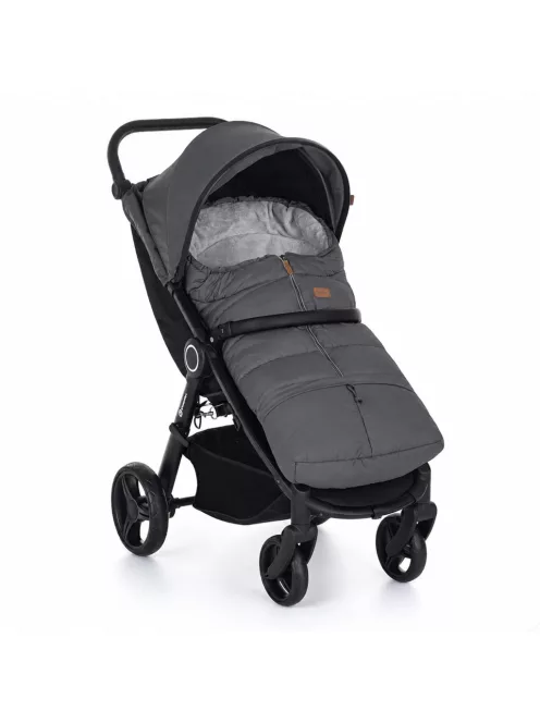 PETITE&MARS Téli szett Jibot 3in1 bundazsák + kézmelegítő kesztyű babakocsira Jasie Charcoal Grey