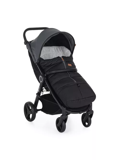 PETITE&MARS Téli szett Jibot 3in1 bundazsák + kézmelegítő kesztyű babakocsira Jasie Ink Black