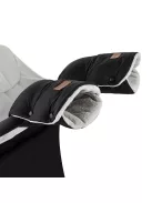 PETITE&MARS Téli szett Jibot 3in1 bundazsák + kézmelegítő kesztyű babakocsira Jasie Ink Black