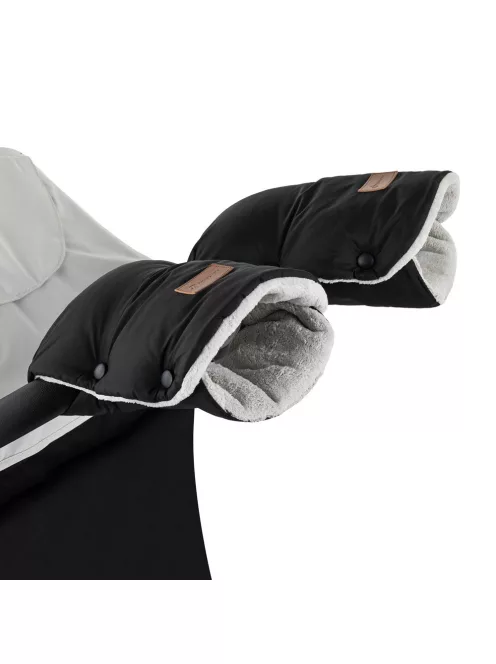 PETITE&MARS Téli szett Jibot 3in1 bundazsák + kézmelegítő kesztyű babakocsira Jasie Ink Black