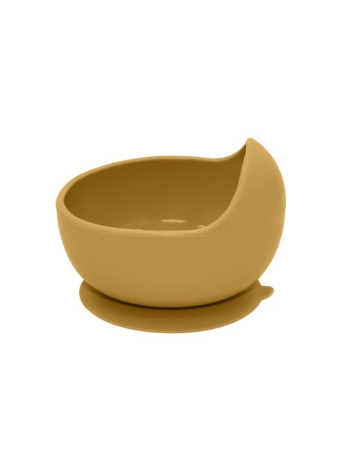 Petite&Mars Szilikon 2 részes étkészlet, tál + evőeszközök, TAKE&MATCH, 6 hó+, Intense Ochre