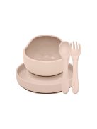 Petite&Mars Szilikon étkészlet, 3 db, Take&Match, Desert Sand, 6 hó+