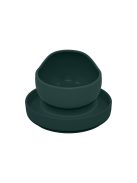 Petite&Mars Szilikon 2 részes étkészlet, tányér + tál, TAKE&MATCH, 6 hó+, Misty Green