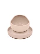 Petite&Mars Szilikon 2 részes étkészlet, tányér + tál, TAKE&MATCH, 6 hó+, Desert Sand