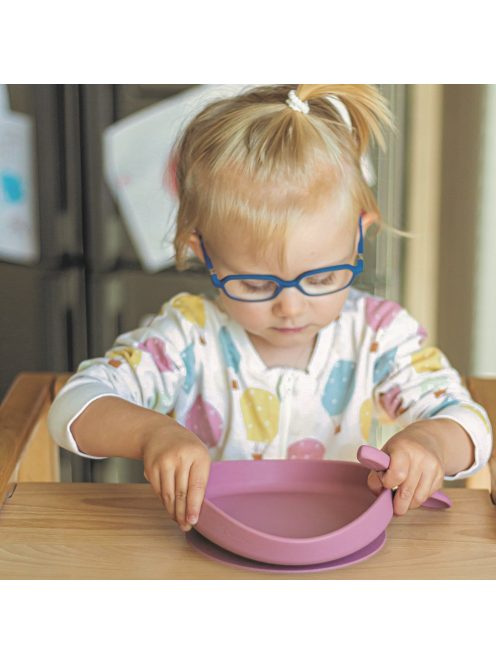 Petite&Mars Szilikon 2 részes étkészlet, tányér + tál, TAKE&MATCH, 6hó+, Dusty Pink