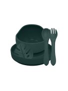 Petite&Mars Szilikon étkészlet, 4 db, Take&Match, Misty Green, 6 hó+