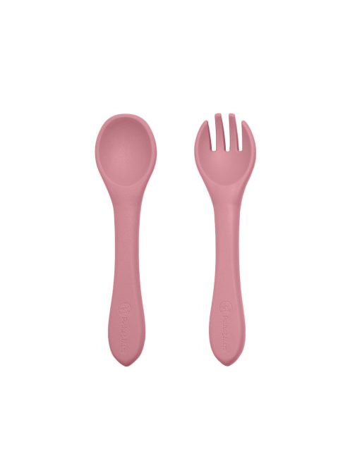 Petite&Mars Szilikon étkészlet, 4 db, Take&Match, Dusty Rose, 6 hó+