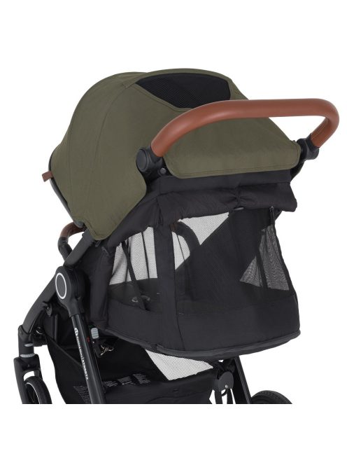 Petite&Mars Sport babakocsi Street2 Air Black + Napfénytető, Iron Green