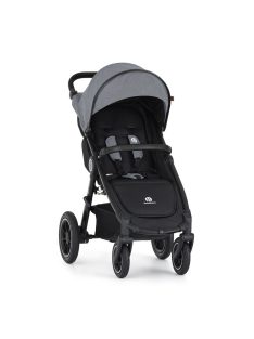   Petite&Mars Sport babakocsi Street2 Air Black + Napfénytető, Ultimate Grey