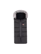 PETITE&MARS Téli szett Arctic 4in1 bundazsák + kézmelegítő kesztyű babakocsira Furry - Forever Black