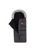 PETITE&MARS Téli szett Arctic 4in1 bundazsák + kézmelegítő kesztyű babakocsira Furry - Forever Black