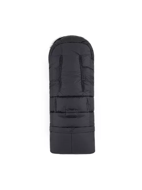 PETITE&MARS Téli szett Arctic 4in1 bundazsák + kézmelegítő kesztyű babakocsira Furry - Forever Black