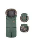 Petite&Mars Téli szett Arctic 4in1 bundazsák + kézmelegítő kesztyű babakocsira Furry - Veritable Khaki