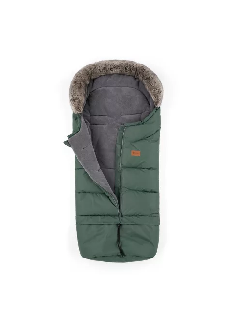 Petite&Mars Téli szett Arctic 4in1 bundazsák + kézmelegítő kesztyű babakocsira Furry - Veritable Khaki
