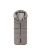 PETITE&MARS Téli szett Arctic 4in1 bundazsák + kézmelegítő kesztyű babakocsira Furry - Mocha Mousse