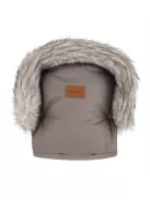 PETITE&MARS Téli szett Arctic 4in1 bundazsák + kézmelegítő kesztyű babakocsira Furry - Mocha Mousse