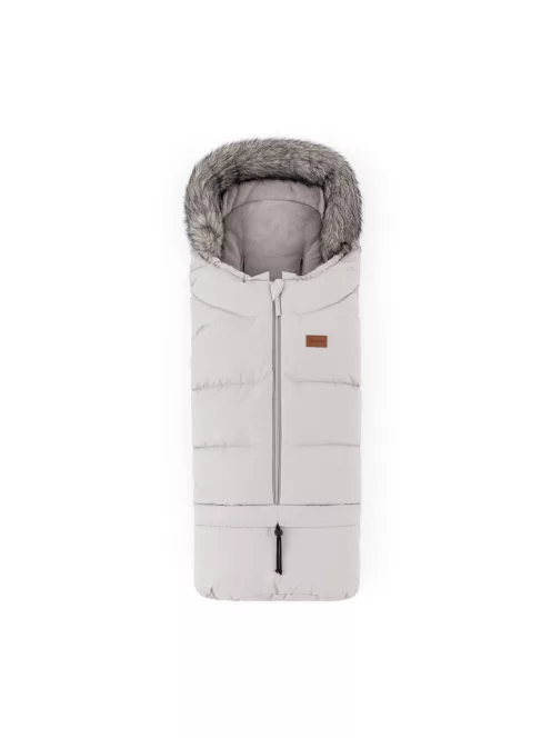 PETITE&MARS Téli szett Arctic 4in1 bundazsák + kézmelegítő kesztyű babakocsira Furry - Champagne Shower