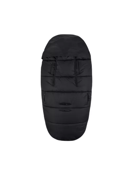 PETITE&MARS Téli szett Comfy 4in1 bundazsák + kézmelegítő kesztyű babakocsira Furry - Forever Black