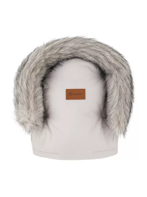 PETITE&MARS Téli szett Comfy 4in1 bundazsák + kézmelegítő kesztyű babakocsira Furry - Champagne Shower