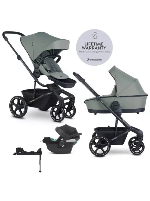EASYWALKER Babakocsi 4 az 1-ben Harvey⁵ 2v1 LITE RWS + CYBEX Aton B2 i-Size + Bázis - Agave Green