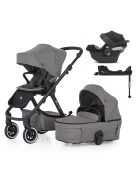 PETITE&MARS KÉSZLET Babakocsi 4v1 ICON Dove Grey LITE AIR + CYBEX Aton B2 i-Size