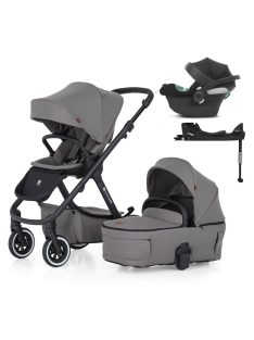   Petite&Mars Babakocsi szett 4v1 ICON LITE AIR + CYBEX Aton B2 i-Size - Dove Grey