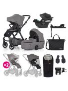 PETITE&MARS KÉSZLET Babakocsi 4v1 ICON Dove Grey XXL RWS + CYBEX Aton B2 i-Size