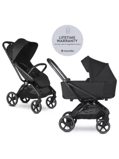 EASYWALKER Kombinált babakocsi Rockey L - Pure Black