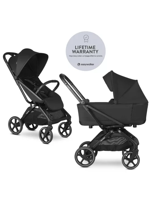 EASYWALKER Kombinált babakocsi Rockey L - Pure Black